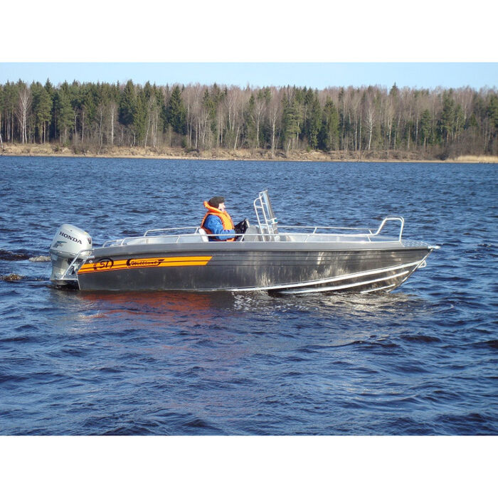 Wellboat-51 CC консоль - алюминиевая моторная лодка