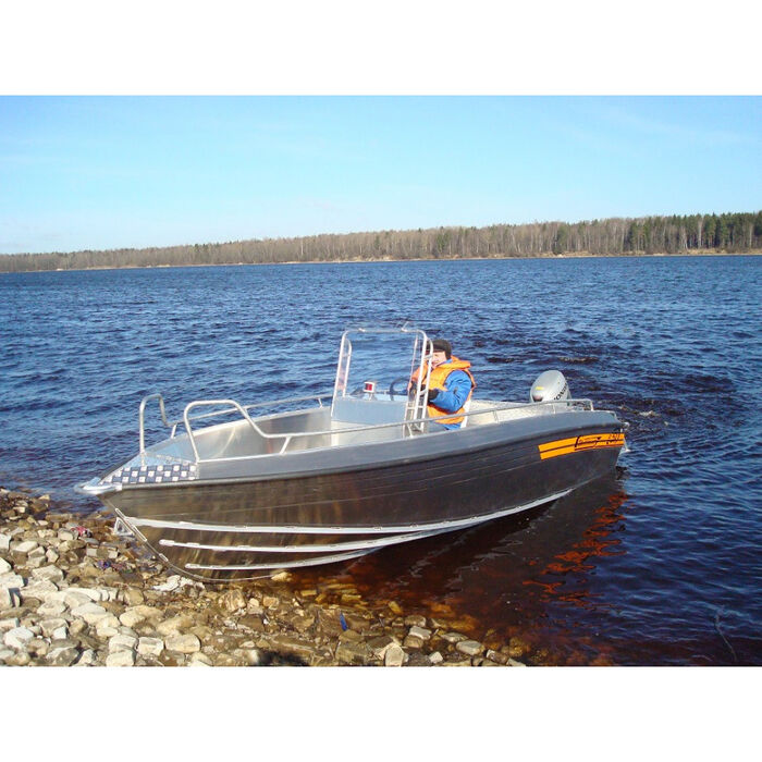 Wellboat-51 CC консоль - алюминиевая моторная лодка