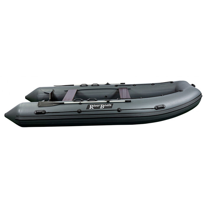 Riverboats RB-450 килевая, с фанерным пайолом со стрингерами - моторная надувная лодка ПВХ