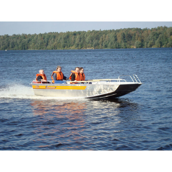Wellboat-47 румпельное управление - алюминиевая моторная лодка