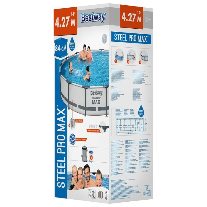 Каркасный бассейн Bestway Steel Pro MAX, 427 х 84 см