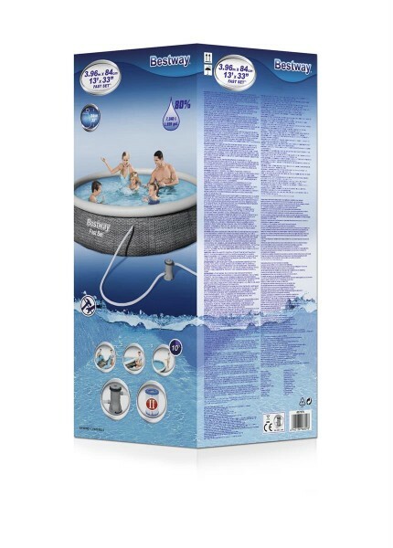 Надувной бассейн Bestway Fast Set, 396х84см