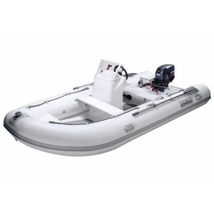 Адмирал RIB 410 с консолью - классический RIB - жестко-надувная моторная лодка ПВХ