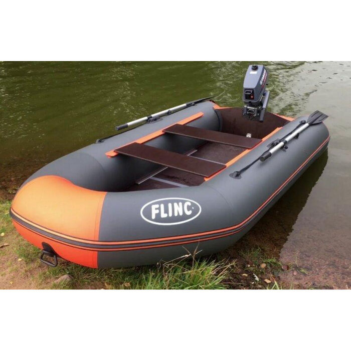 FLINC FT320L с фанерным полом-книжкой - моторная надувная лодка ПВХ
