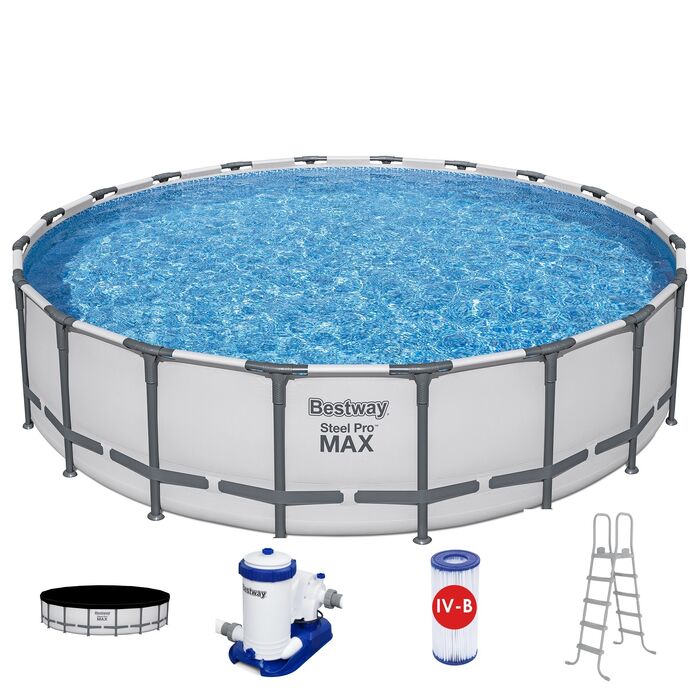 Каркасный бассейн Bestway Steel Pro Max, 610 x 132 см