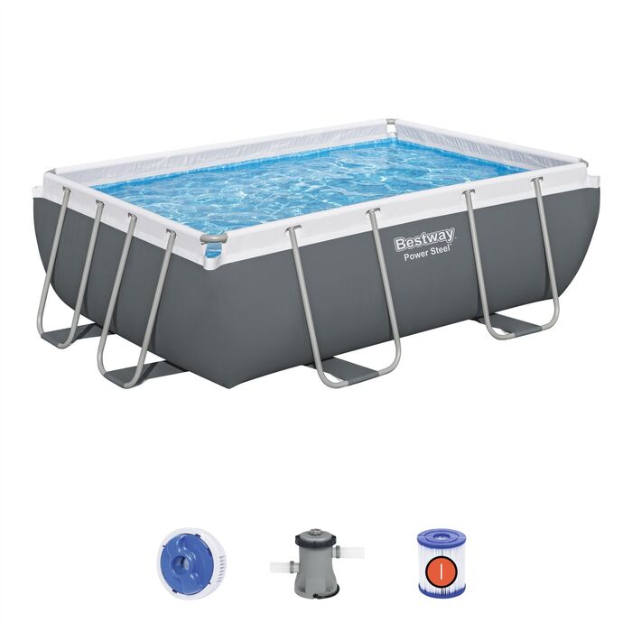 Каркасный бассейн Bestway 282х196х84 см + фильтр-насос 1249 л/ч