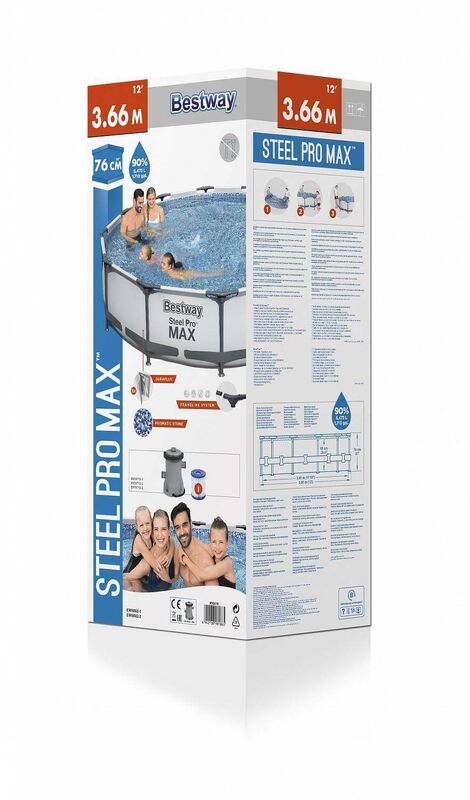 Каркасный бассейн Bestway 366х76 см + фильтр-насос 1249 л/ч