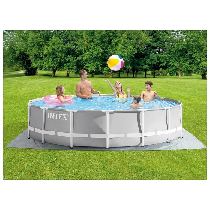 Каркасный бассейн Intex 427х107 см + фильтр-насос 3785 л/ч, тент, лестница, подстилка