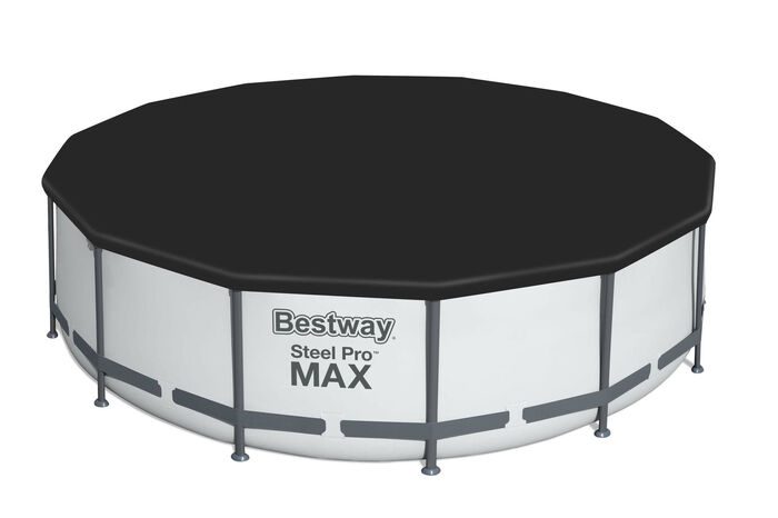 Каркасный бассейн Bestway 457х107 см + фильтр-насос 3028 л/ч, тент, лестница