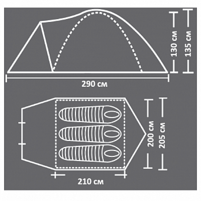 Палатка Campack Tent Mount Traveler 3