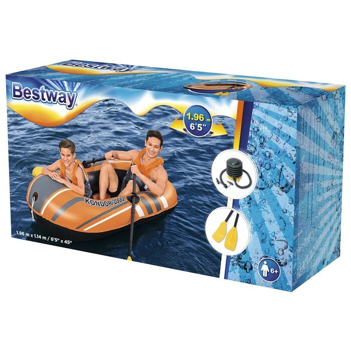 Лодка Bestway Kondor 2000, 2 местная,196х114см