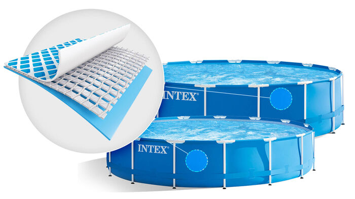 Бассейн каркасный INTEX 3,66х0,76 м, фильтр-насос 220В