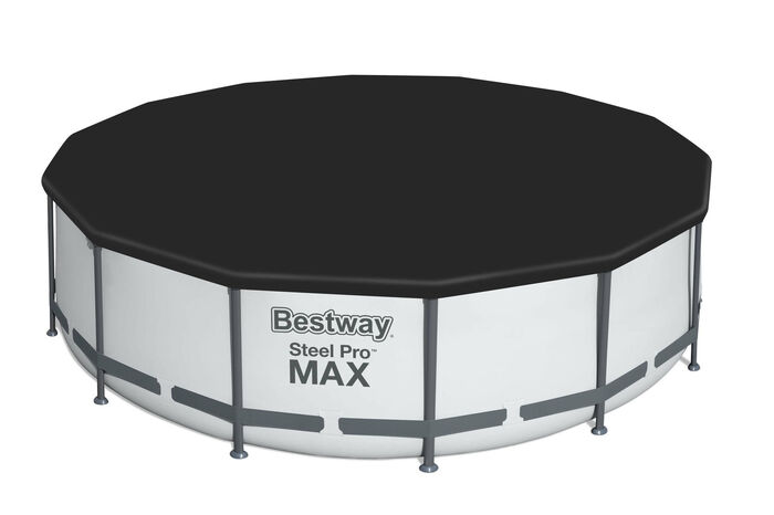 Каркасный бассейн Bestway 457х122 см + фильтр-насос 3028 л/ч, тент, лестница