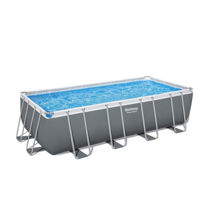 Каркасный бассейн Power Steel 549х274х132см, 16477л, песочный фильтр-насос 5678/ч, лестница, тент, поплавок-дозатор