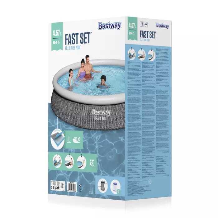 Надувной бассейн Bestway Fast Set, 457 х 84 см