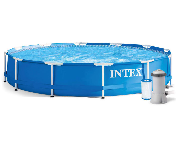 Бассейн каркасный INTEX 3,66х0,76 м, фильтр-насос 220В