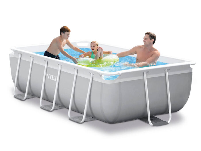 Каркасный бассейн Intex Prism Frame 300х175х80 см + фильтр-насос 2006 л/ч, лестница