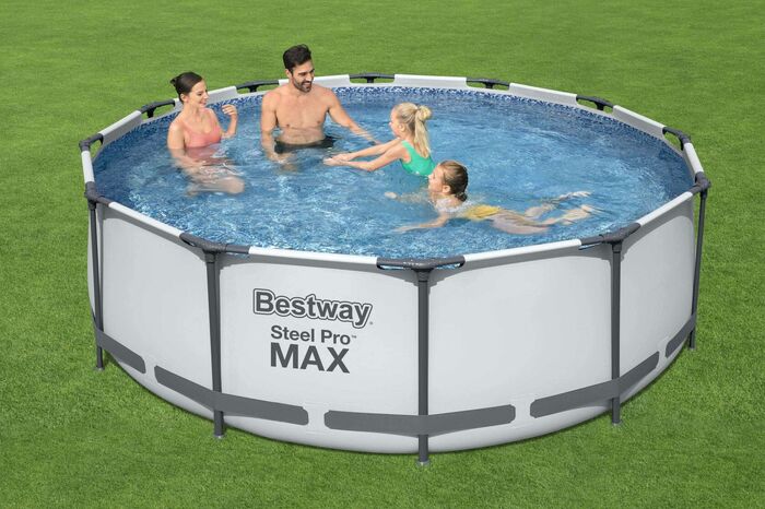 Каркасный бассейн Bestway 366х122 см + фильтр-насос 2006 л/ч, тент, лестница