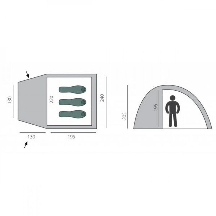 Палатка BTrace Dome 3